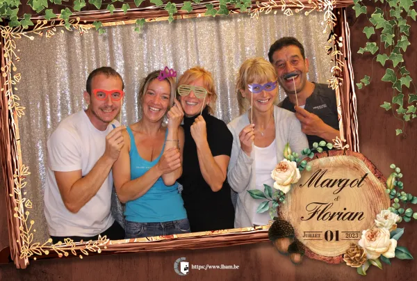 Exemple de cadre photo personnalisé photobooth