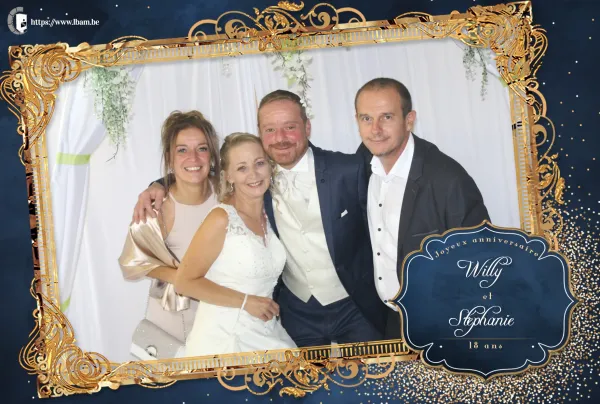 Exemple de cadre photo personnalisé photobooth
