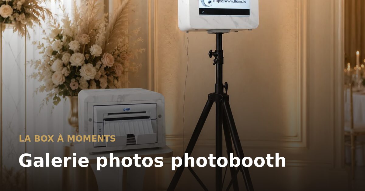 Photobooth ou photographe : faut-il choisir ?
